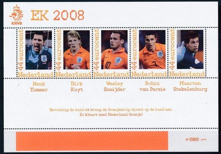 Postzegels EK Voetbal 2008 Nederlands Elftal (2), Postzegels en Munten, Postzegels | Nederland, Postfris, Na 1940, Ophalen of Verzenden