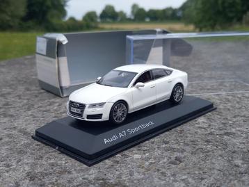 Audi A7 C7 Sportback 2010-2014 Ibisweiss 1/43 Kyosho beschikbaar voor biedingen