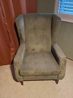 Artifort Fauteuil-Donkergroene Ribstof-Zo Goed Als Nieuw!, Ophalen, Zo goed als nieuw, 75 tot 100 cm