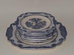 Gebakstel 11 delig Landscape Adams England blauw, Ophalen of Verzenden