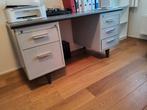 Vintage Stalen Bureau - 150cm, Huis en Inrichting, Bureaus, Ophalen of Verzenden