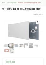 Welltherm Infraroodpaneel 60x150 incl thermostaat+ontvanger, 30 tot 80 cm, Hoog rendement (Hr), Radiator, Nieuw
