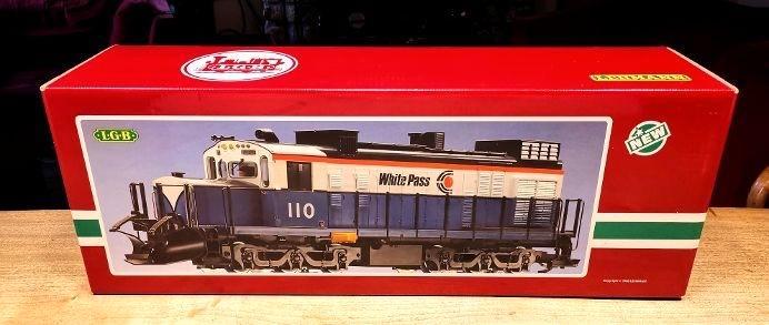LGB  2055 White Pass, Hobby en Vrije tijd, Modeltreinen | Overige schalen, Zo goed als nieuw, Locomotief, Gelijkstroom, LGB, Analoog
