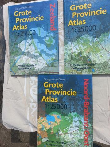 partij 6 x Grote Provincie atlas 1:25000 beschikbaar voor biedingen