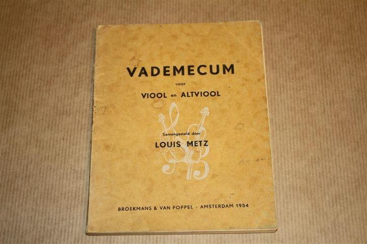 Vademecum voor viool en altviool. 1954., Boeken, Muziek, Gelezen, Artiest, Ophalen of Verzenden