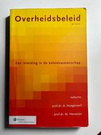 Overheidsbeleid Hoogerwerf & Herweijer 9e druk, Verzenden, Zo goed als nieuw, Sociale wetenschap