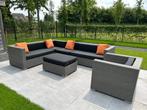 Loungeset Arbrini grijs wicker, Ophalen, 6 zitplaatsen, Bank, Zo goed als nieuw