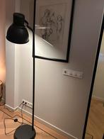 Stoere antracietkleurige Ikea staande lamp, Ophalen of Verzenden, Gebruikt, Metaal, 100 tot 150 cm