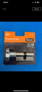 Nemef knop cilindeslot deurslot oplegslot bijzetslot, Ophalen of Verzenden, Nieuw