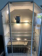 Vitrinekast met licht, Ophalen, 50 tot 100 cm, Zo goed als nieuw, 150 tot 200 cm