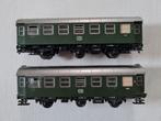 2 Fleischmann H0 3-assige umbaurijtuigen 1407