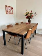 Eikenhouten tafel van Goossens, Huis en Inrichting, Tafels | Eettafels, Ophalen, 100 tot 150 cm, Eikenhout, 200 cm of meer
