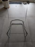 3 Ikea eetkamerstoelen tobias, 1 wit/2 blauw, Ophalen, Kunststof, Gebruikt, Blauw