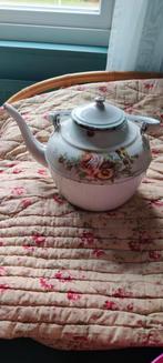 Emaille ketel rozen en violen, Antiek en Kunst, Ophalen