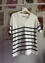 Striped T-Shirt, Ophalen, Wit, Zo goed als nieuw, Korte mouw