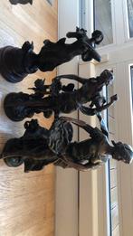 3x Moreau beelden - Vrouw met schaal vissen, Antiek en Kunst, Ophalen