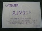 Yamaha XJ900F 1986 owner's manual betriebsanleitung XJ 900 F, Motoren, Handleidingen en Instructieboekjes, Yamaha
