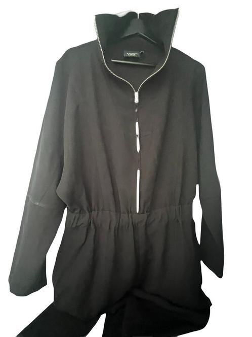 Zwarte jumpsuit maat L van Another Label, Kleding | Dames, Jumpsuits, Zo goed als nieuw, Maat 38/40 (M), Zwart, Ophalen of Verzenden