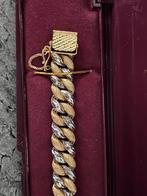 916/22k Gouden Bicolor Armband 25,4gr 18cm, Sieraden, Tassen en Uiterlijk, Ophalen of Verzenden, Nieuw, Overige kleuren, Goud