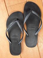 Havaianas slippers zwart maat 37 / 38 - zgan, Zwart, Ophalen of Verzenden, Zo goed als nieuw, Havainas