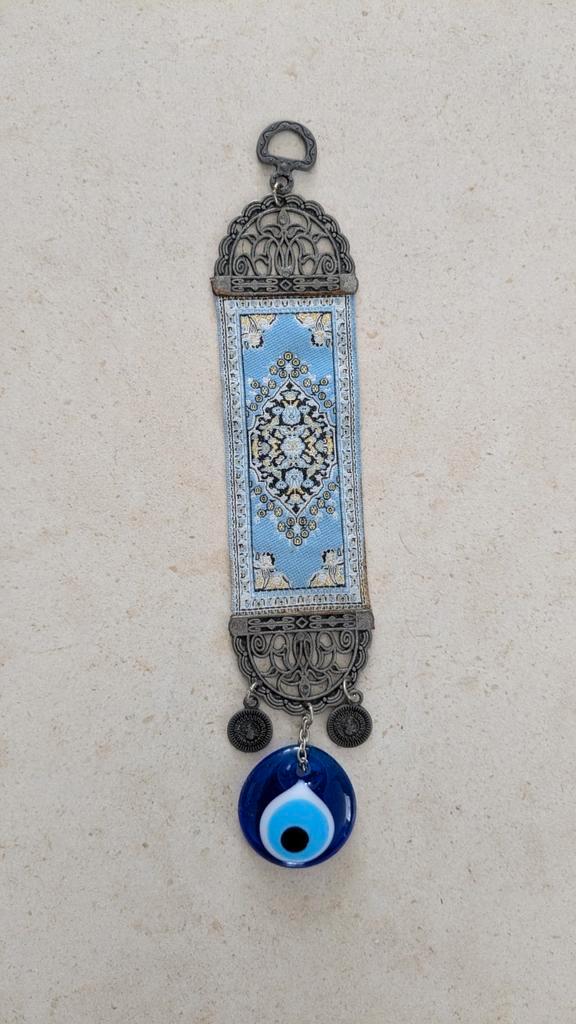 Turks oog tapijt wandornament 26cm, Huis en Inrichting, Woonaccessoires | Wanddecoraties, Zo goed als nieuw, Ophalen of Verzenden