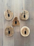 Organische kapstokken 5 stuks hout, Huis en Inrichting, Ophalen of Verzenden, Zo goed als nieuw, Minder dan 100 cm