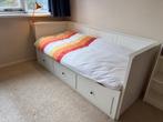 IKEA Hemnes bed/bedbank, Huis en Inrichting, Ophalen, Wit, Tweepersoons, 80 cm