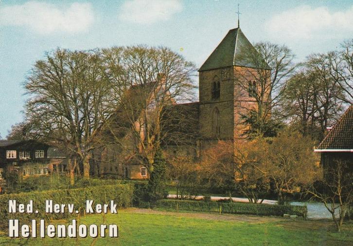HELLENDOORN Ned. Herv. Kerk, Verzamelen, Ansichtkaarten | Nederland, Ongelopen, Overijssel, 1960 tot 1980, Verzenden
