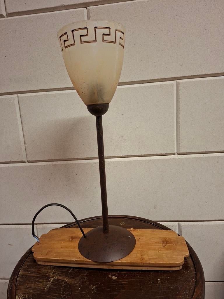 9x sta- of hanglampen met kleine fitting - nette staat, Ophalen, Vintage, Zo goed als nieuw, Glas