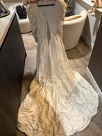 Trouwjurk Zijde, Ophalen of Verzenden, Gedragen, Wit