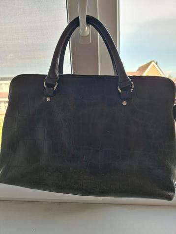 Leren tas zwart - by LouLou beschikbaar voor biedingen