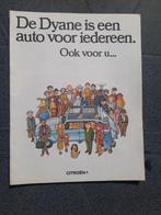 folder Citroën Dyane 1972 " auto voor iedereen " Nederlands, Ophalen of Verzenden, Zo goed als nieuw, Citroën