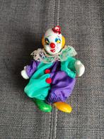 porseleinen clownpop, Verzamelen, Poppen, Ophalen of Verzenden, Gebruikt, Pop