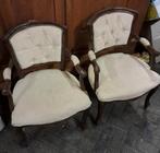 2 leuke brocante kleinere dames  biedermeier stoeltjes, Ophalen
