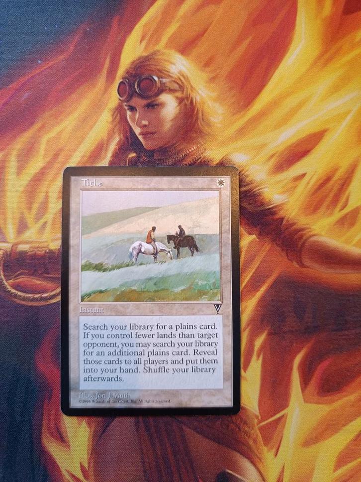 Tithe mtg, Hobby en Vrije tijd, Verzamelkaartspellen | Magic the Gathering, Zo goed als nieuw, Losse kaart, Ophalen of Verzenden