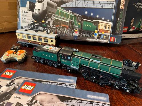 Lego 10294 Emerald Train set COMPLEET, Kinderen en Baby's, Speelgoed | Bouwstenen, Zo goed als nieuw, Overige merken, Ophalen of Verzenden