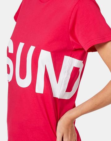 NIEUW! Sundek oversized roze t-shirt met wit merklogo M beschikbaar voor biedingen