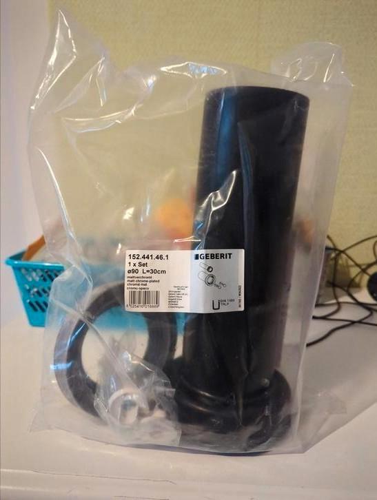 Geberit aansluitset voor wandclosets 152.441.46.1, Doe-het-zelf en Verbouw, Sanitair, Nieuw, Toilet, Chroom, Ophalen of Verzenden