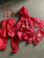 Regenpak maat 122 128 rose met hoes, Kinderen en Baby's, Ophalen of Verzenden, Zo goed als nieuw, Meisje
