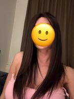 Echt Haar Pruik - Bruin, Kleding | Dames, Overige Dameskleding, Ophalen of Verzenden, Zo goed als nieuw