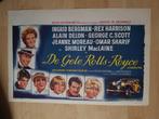 filmaffiche Alain Delon The Yellow Rolls-Royce filmposter, Rechthoekig Liggend, Ophalen of Verzenden, A1 t/m A3, Zo goed als nieuw