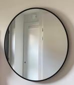 Luxe ronde spiegel 60x60cm mat zwart, Minder dan 50 cm, Rond, Nieuw, Ophalen of Verzenden