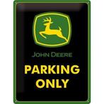 John Deere tractor parking only relief metalen reclamebord, Verzamelen, Ophalen of Verzenden, Nieuw, Auto's