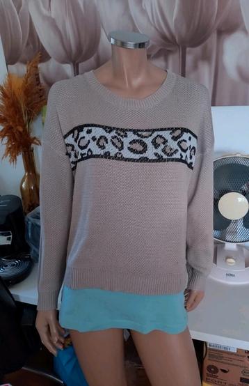 Leuke beige trui met print van Shein maat 40 42  beschikbaar voor biedingen