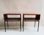 Teak houten Kuperus set nachtkastjes Mid Century, Huis en Inrichting, Minder dan 45 cm, Ophalen of Verzenden, Minder dan 55 cm