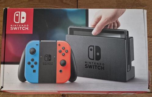 Zeer nette nintendo Switch, Spelcomputers en Games, Spelcomputers | Nintendo Switch, Zo goed als nieuw, Switch Original, Met 2 controllers