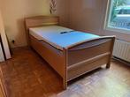 Compleet bed met verstelbare bodem, Ophalen, Eenpersoons, Bruin, 200 cm