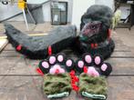 Zombie fursuit dino mask mini partial premade, Ophalen of Verzenden, Nieuw