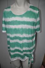 PN34 Enjoy Tshirt groen wit maat XXL, Kleding | Dames, Grote Maten, Ophalen of Verzenden, Zo goed als nieuw, Groen, Shirt of Top