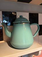 Brocante emaille theekan pastel groen, Antiek en Kunst, Antiek | Emaille, Ophalen of Verzenden